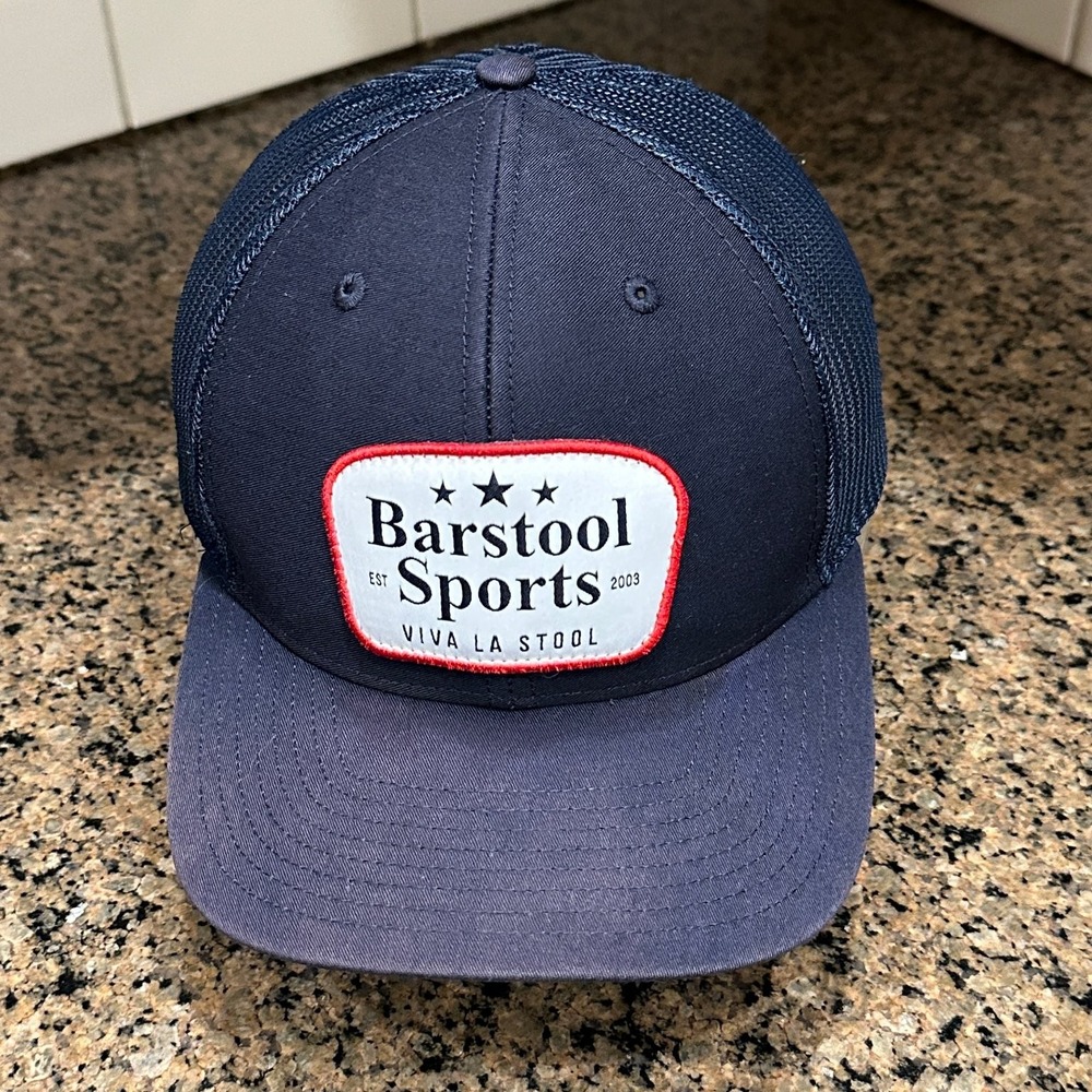 Barstool Sports Richardson 172 Trucker Hat Snapback Navy Blue *Read